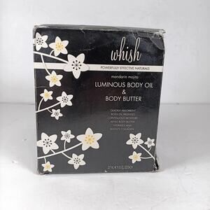 Whish mandarin mojit Gift Set Body Oil & Body Butter 8 oz Each ~ rare limited ed